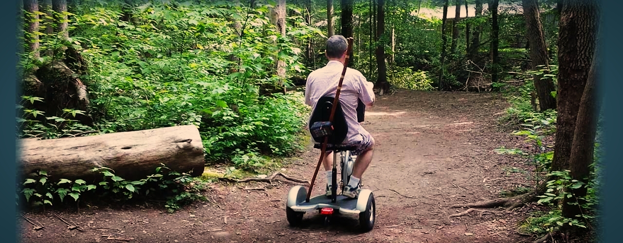 Triad Scooter in the Woods